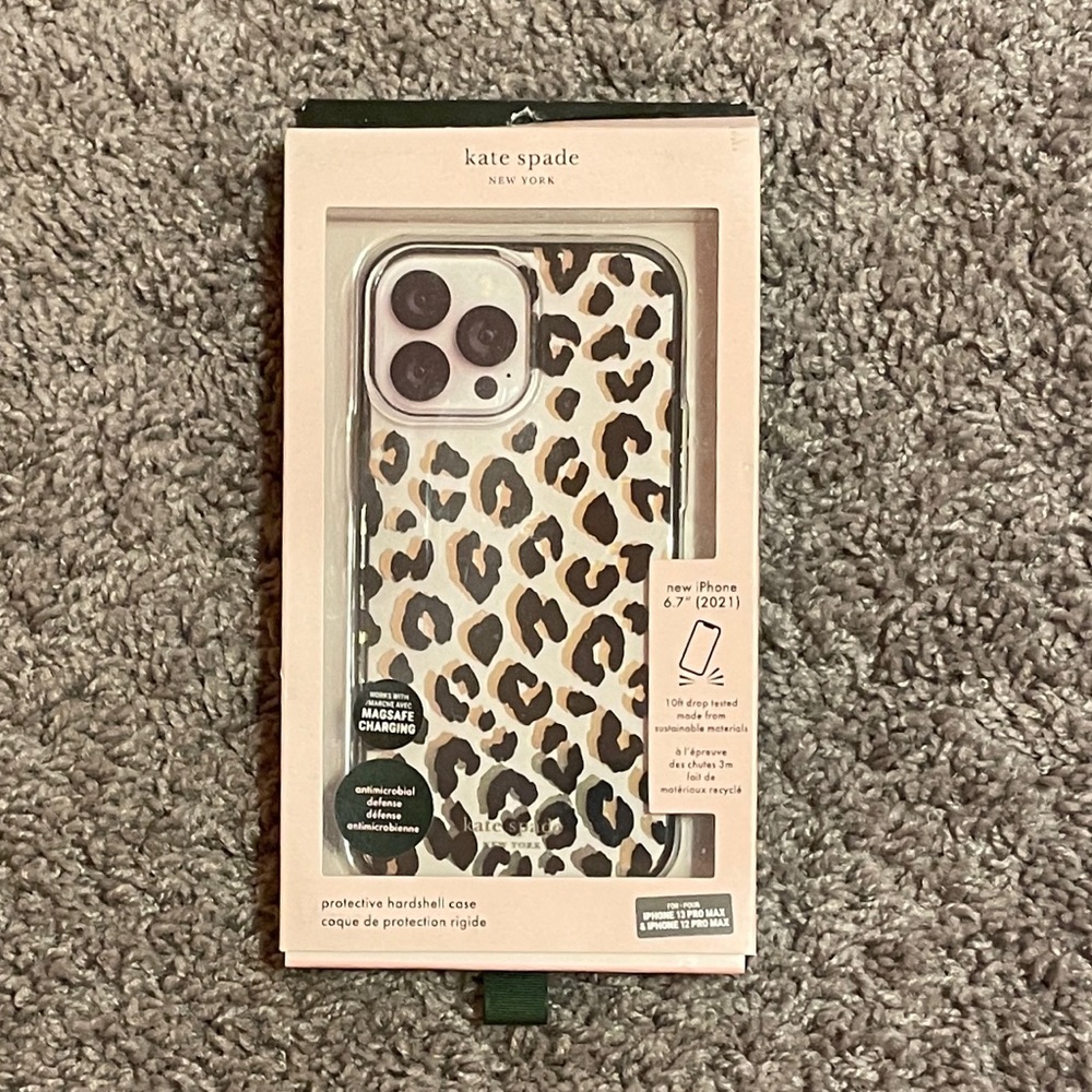 Kate Spade Leopard iPhone 12/13 Pro Max Case
